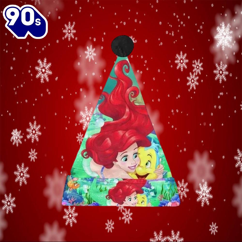 The Little Mermaid Princess Ariel Disney Christmas Hat