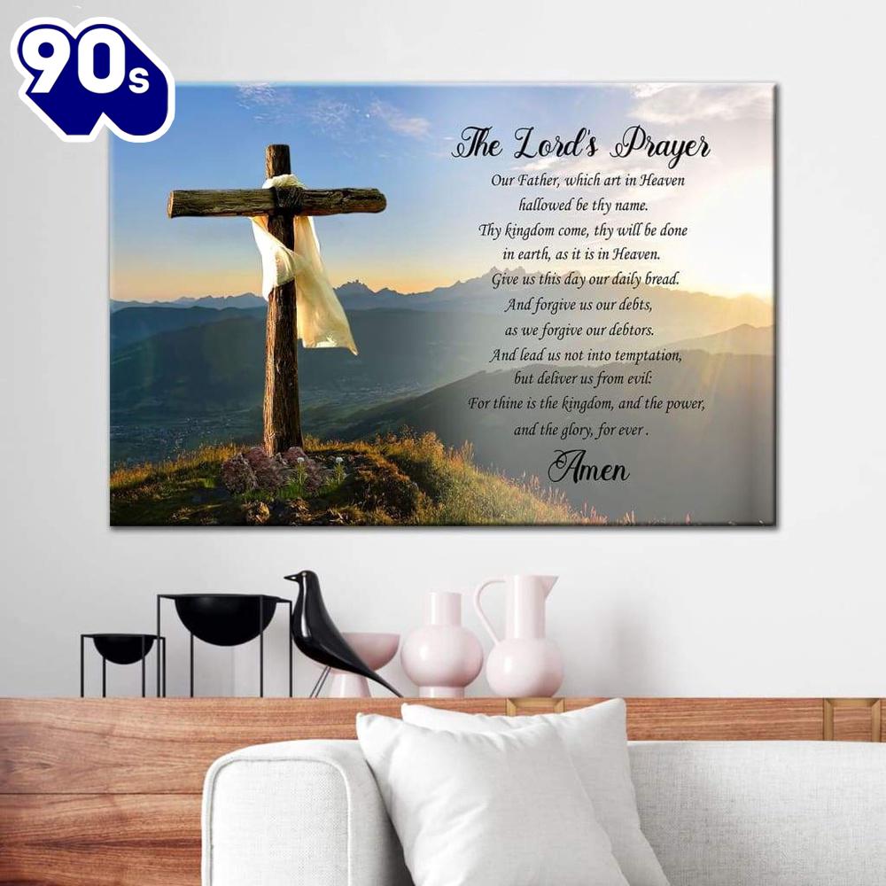 The Lord's Prayer Canvas Print Gift Christmas The Lord's Prayer Canvas Print Gift Christmas