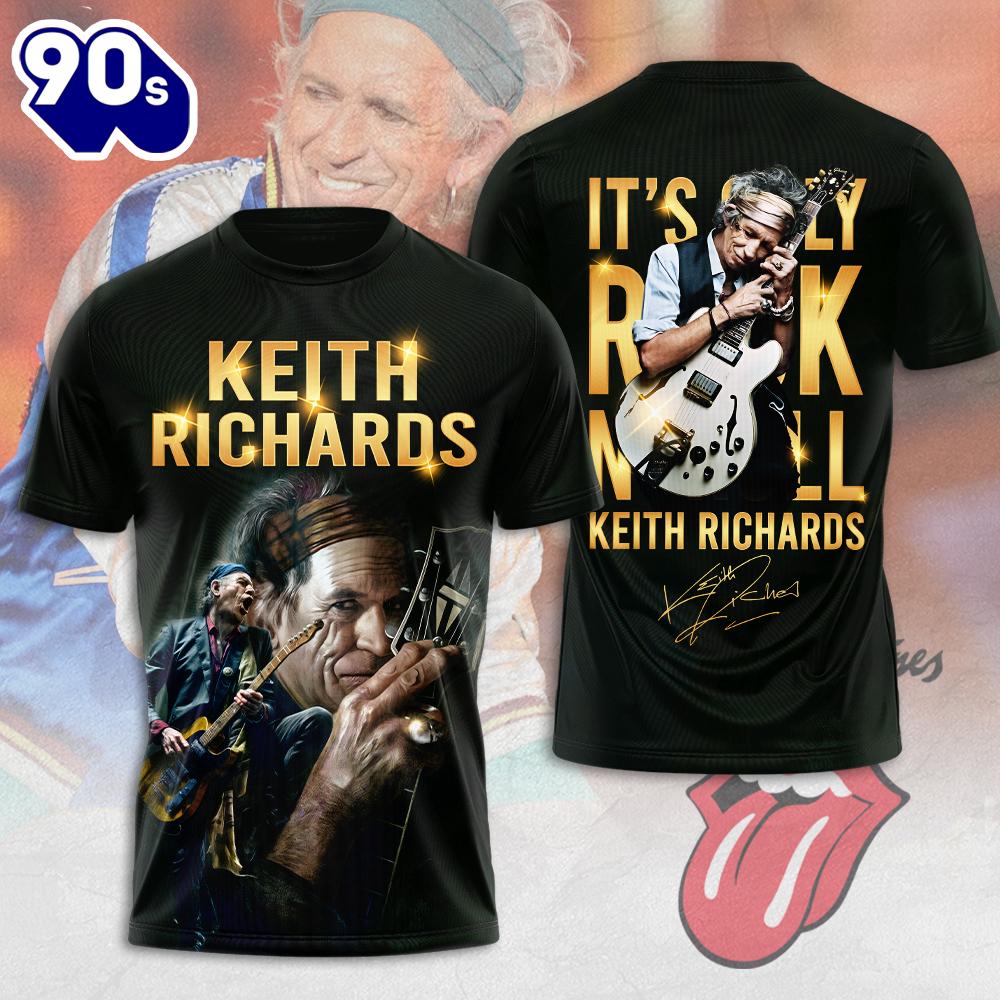 The Rolling Stones x Keith Richards 3D Apparel New Trend Rock Music 3D Shirt The Rolling Stones x Keith Richards 3D Apparel New Trend Rock Music 3D Shirt