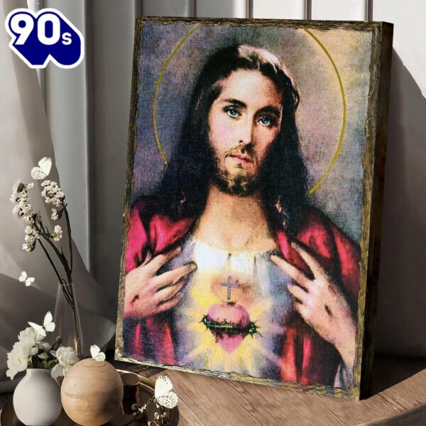 The Sacred Heart Of Jesus Canvas Wall Art