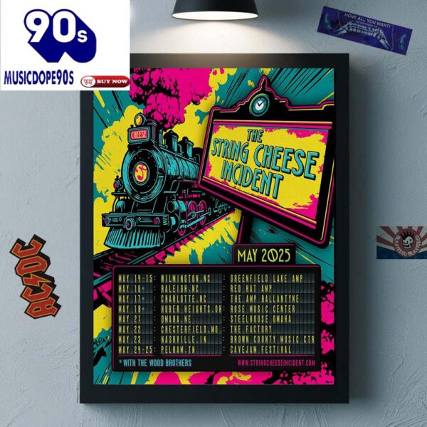 The String Cheese Incident May 2025 Tour The Trainwork With Tour Dates Canvas