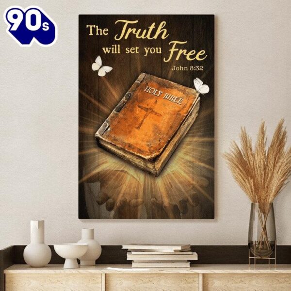 The Truth Will Set You Free Jesus Canvas Wall Art
