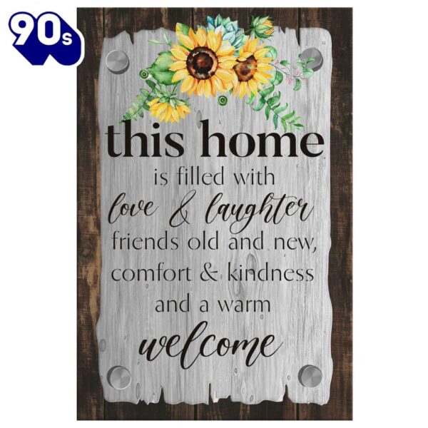 This Home Filled With Love And Laughter Canvas Wall Art Prints