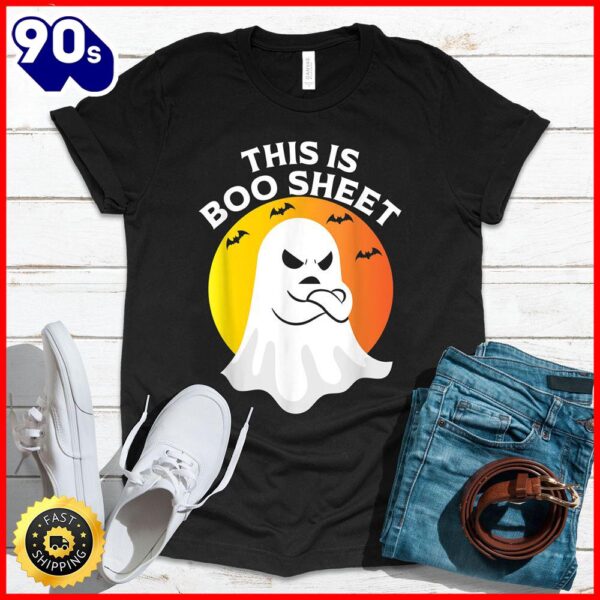 Halloween 2025  This Is Boo Sheet Ghost Retro Halloween Costume T-Shirt