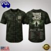 Three Days Grace Alienation Tour 2026 Green Camo Baseball Jersey, Music Fan Baseball Jersey