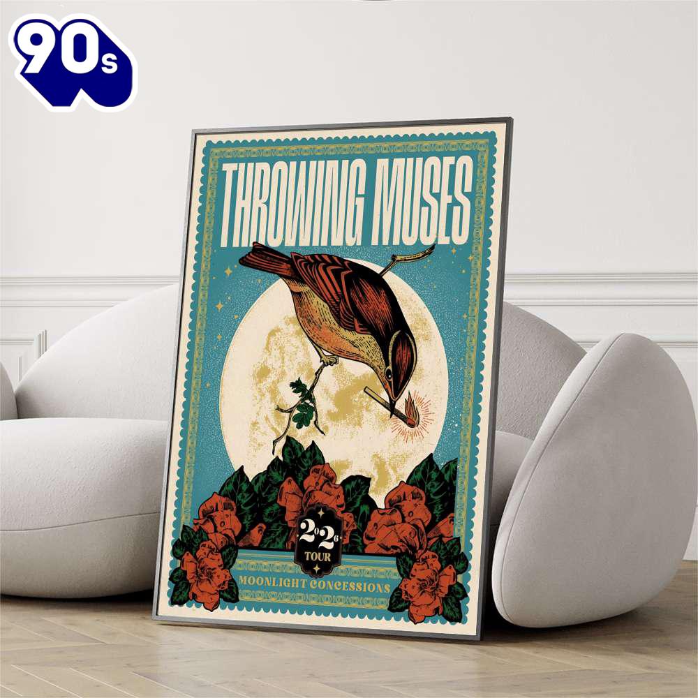 Throwing Muses Moonlight Concessions 2026 Tour Poster Throwing Muses Moonlight Concessions 2026 Tour Poster