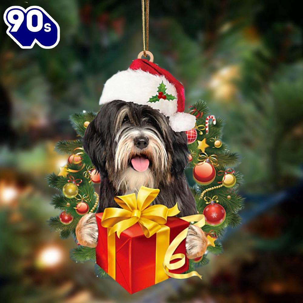 Tibetan Terrier-Dogs Give Gifts Hanging Ornament, Gift For Christmas Tibetan Terrier-Dogs Give Gifts Hanging Ornament, Gift For Christmas