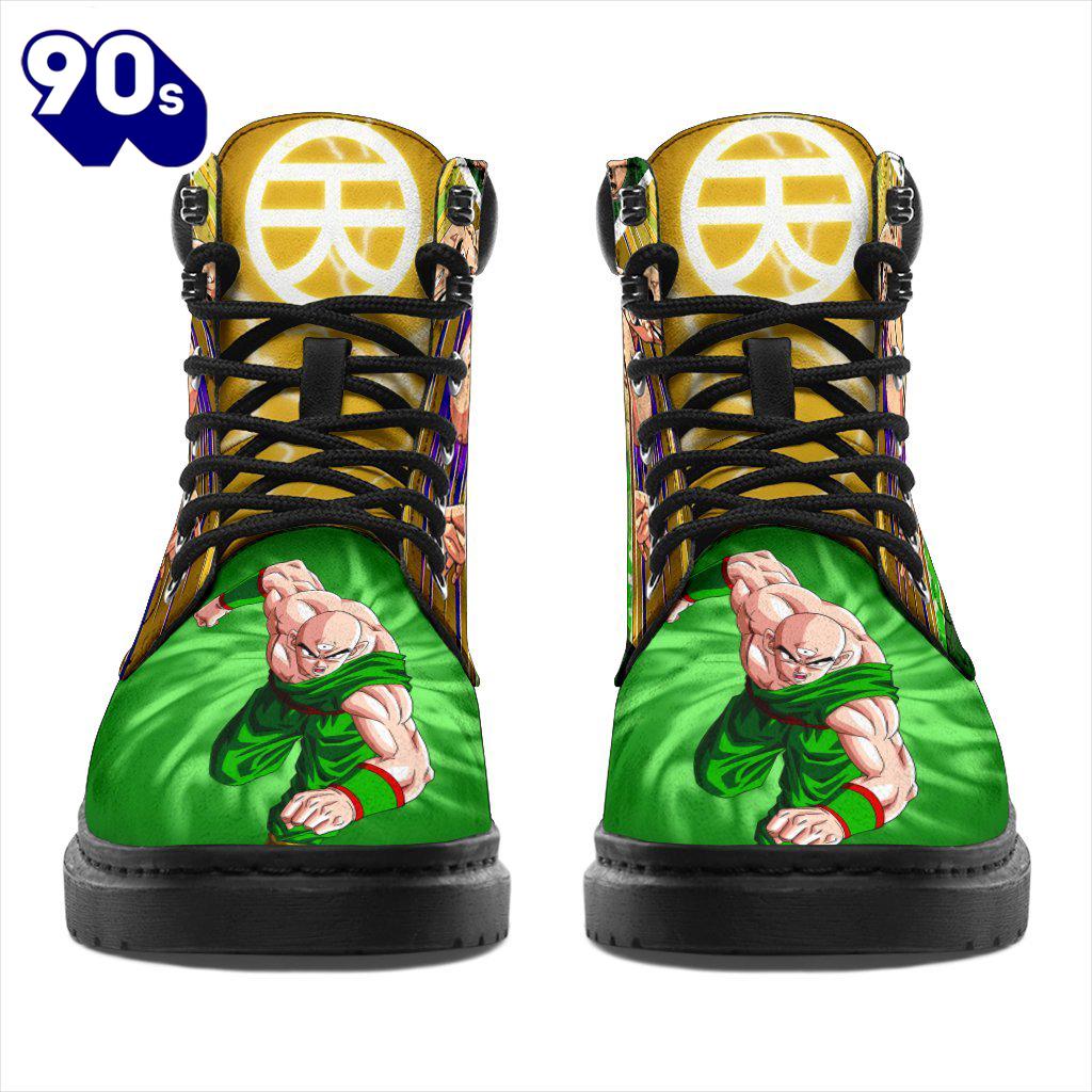 Tien Shinhan Dragon Ball Leather Boots Shoes Anime Custom Idea Tien Shinhan Dragon Ball Leather Boots Shoes Anime Custom Idea