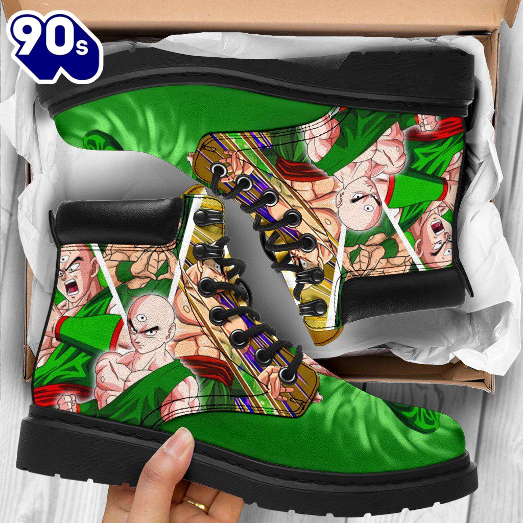 Tien Shinhan Dragon Ball Leather Boots Shoes Anime Custom Idea Tien Shinhan Dragon Ball Leather Boots Shoes Anime Custom Idea