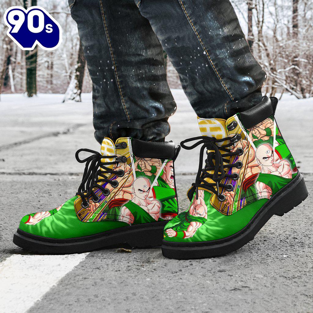 Tien Shinhan Dragon Ball Leather Boots Shoes Anime Custom Idea Tien Shinhan Dragon Ball Leather Boots Shoes Anime Custom Idea