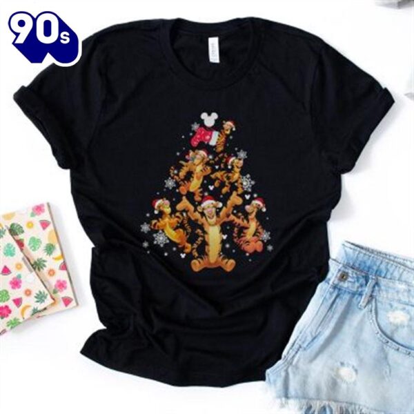 Tigger Christmas Shirt-Winnie The Pooh Disney Shirt- Christmas Tigger Shirt Gift Xmas