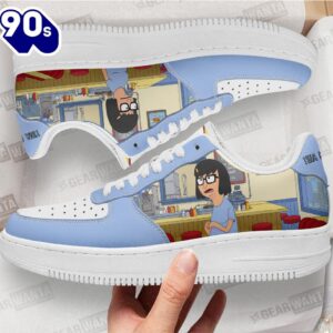 Tina Belcher Bob's Burger Custom Air Sneakers