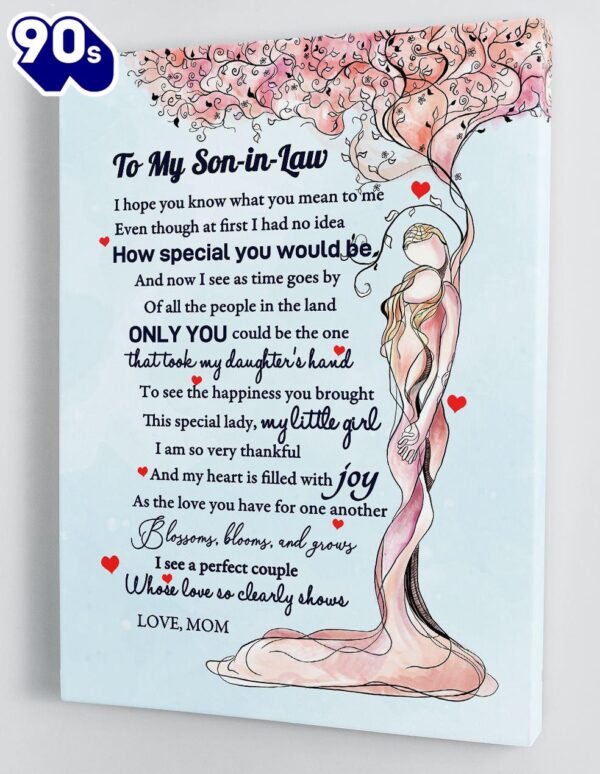 To Son In Law Canvas Wall Art Gifts For Son In Law From Mother In Law 1 Framed Canvas Gift