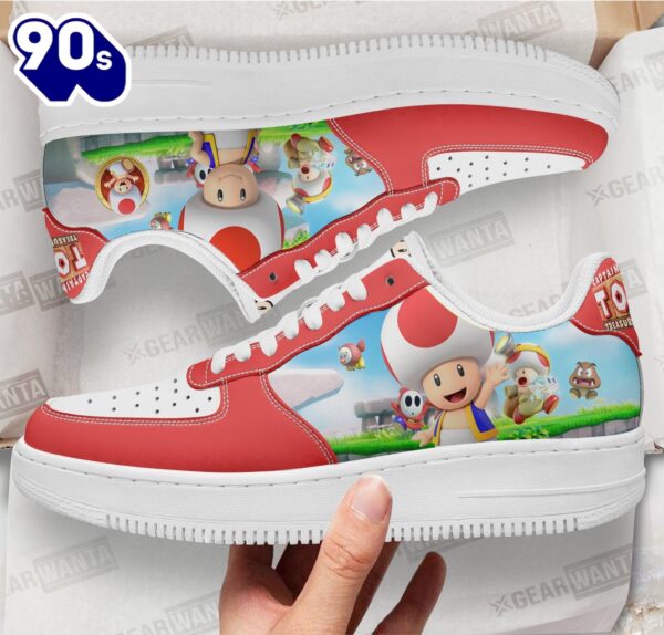 Toad Super Mario Air Sneakers Custom For Gamer Shoes