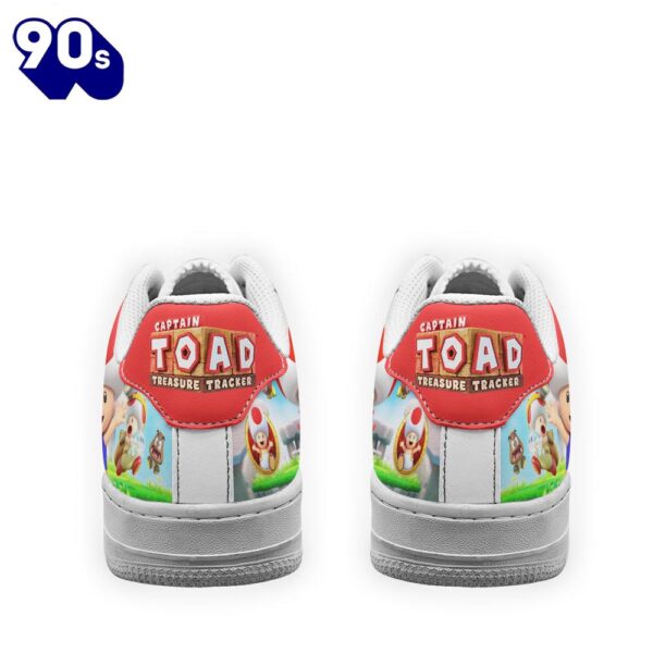 Toad Super Mario Air Sneakers Custom For Gamer Shoes