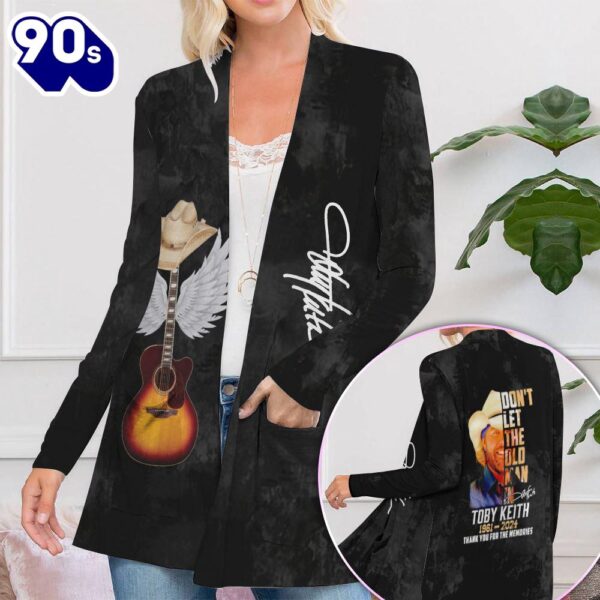 Toby Keith Women’s Patch Pocket Cardigan For Fans