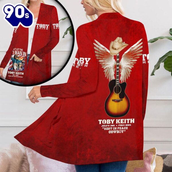 Toby Keith Women’s Patch Pocket Cardigan For Fans