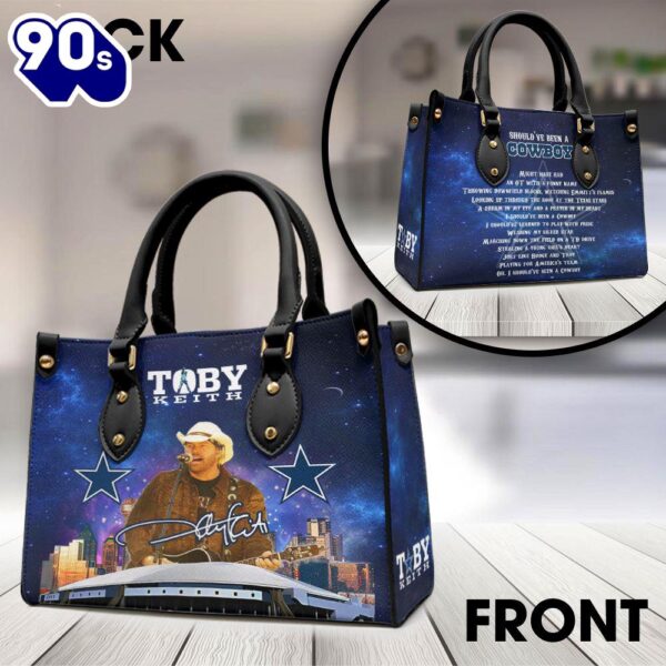 Toby Keith x Dallas Cowboys Leather HandBag  Gift For Christmas