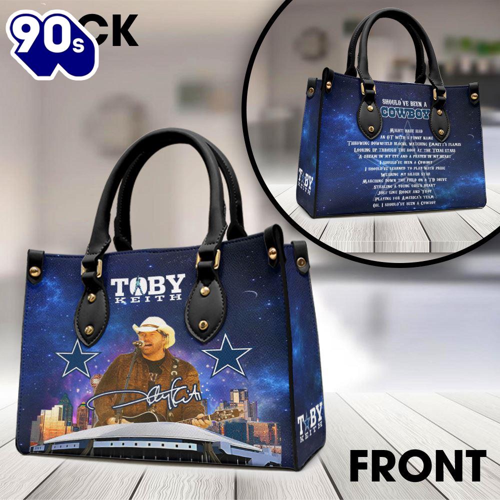 Toby Keith x Dallas Cowboys Leather HandBag Gift For Christmas Toby Keith x Dallas Cowboys Leather HandBag Gift For Christmas
