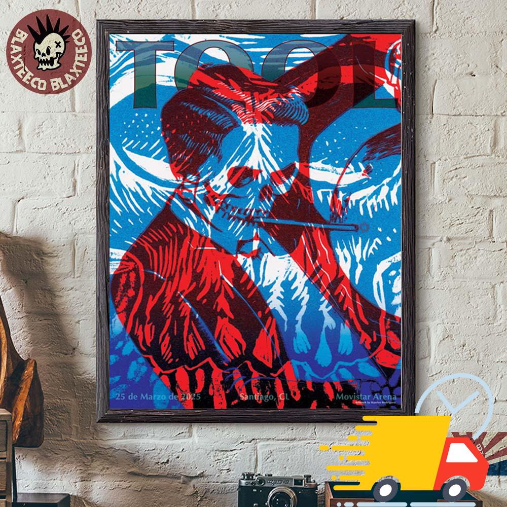 Tool Effing Tool Poster For Show In Santiago Chile At Movistar Arena On March 25 2025 Canvas Tool Effing Tool Poster For Show In Santiago Chile At Movistar Arena On March 25 2025 Canvas