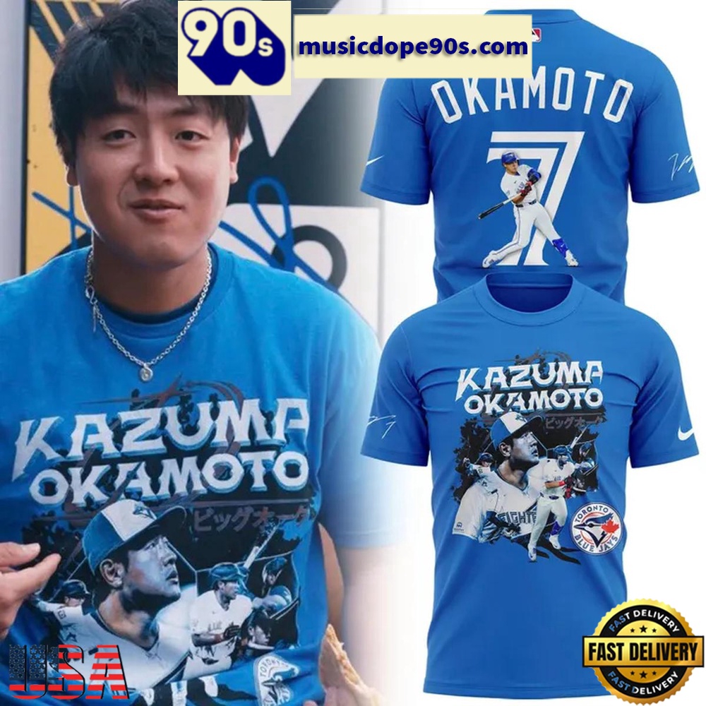 Toronto Blue Jays Kazuma Okamoto Special Edition T Shirt Toronto Blue Jays Kazuma Okamoto Special Edition T Shirt