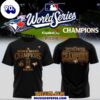 Toronto Blue Jays x World Series Champions 2025 Gold Logo Black 3D T-Shirt