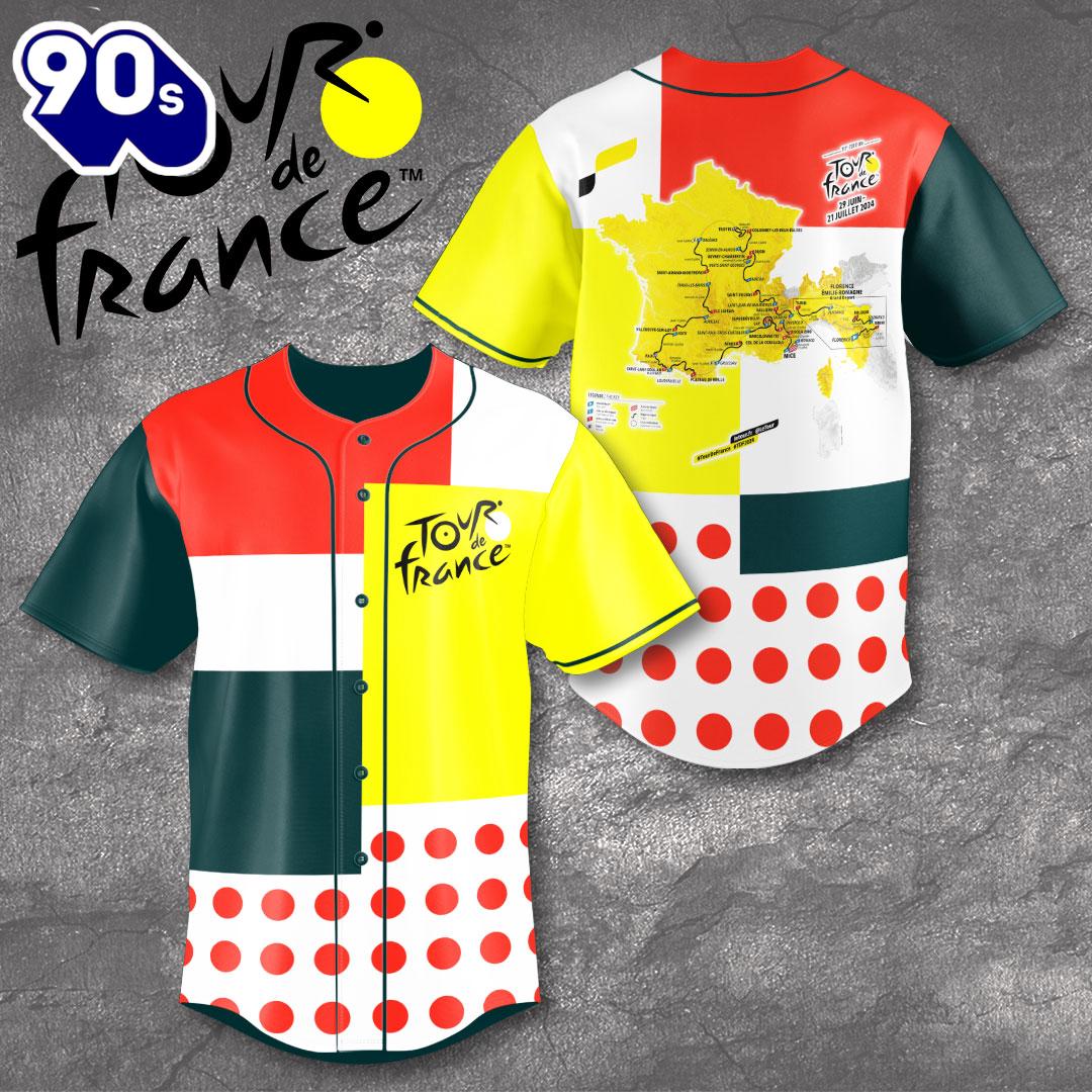 Tour de France Baseball Jersey Tour de France Baseball Jersey