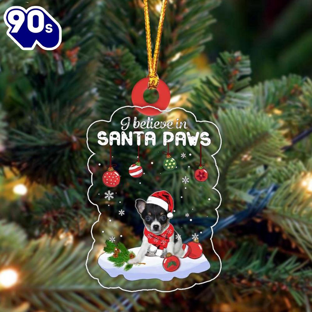 Toy Fox Terrier Christmas Ornament, Gift For Christmas Toy Fox Terrier Christmas Ornament, Gift For Christmas