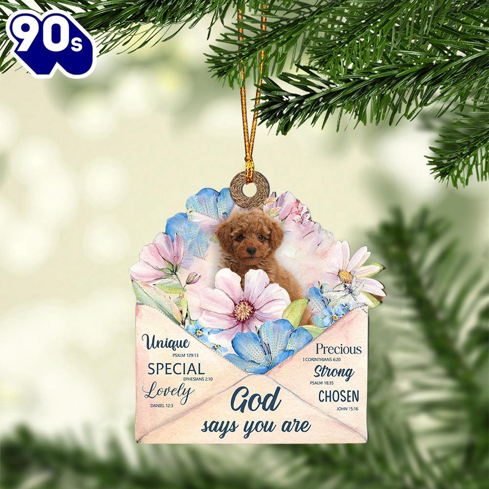 Toy-Poodle God Says You Ornament, Gift For Christmas Toy-Poodle God Says You Ornament, Gift For Christmas