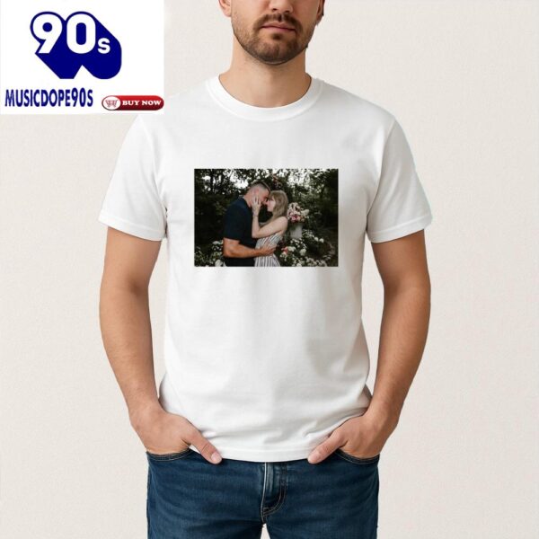 Travis Kelce And Taylor Swift Engagement Shirt 2025 Romantic Couple Tee