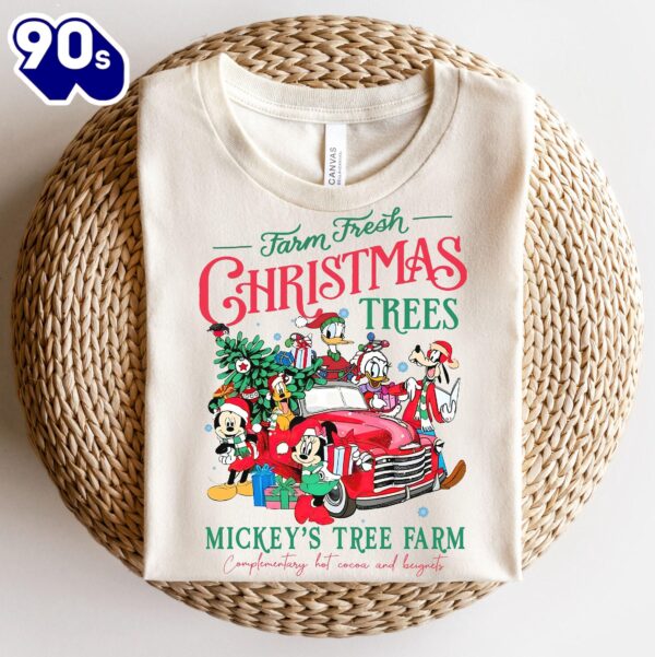 Tree Farm Mickey Mouse & Friends Christmas Shirt