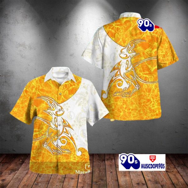 Tribal Style Pokemon Raichu Design Hawaiian Shirt