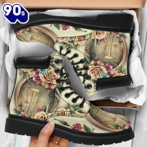 Trombone Rose Flower Elip Asboots All Season Boots