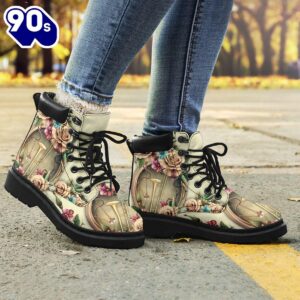 Trombone Rose Flower Elip Asboots All Season Boots