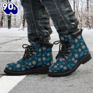 Turtle Leather Boots Animal Custom Shoes For Turtle Lover