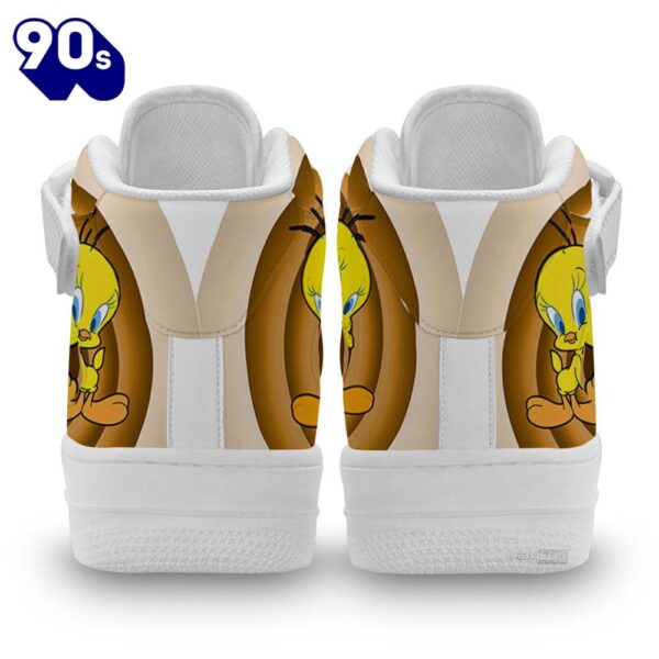 Tweety High Top Air Force Shoes Custom Looney Tunes Sneakers