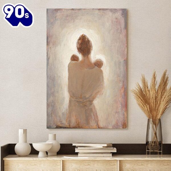 Two Little Loves Canvas Wall Art Gift For Mom