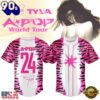 Tyla A POP World Tour Limited Edition Signature Baseball Jersey , Music Trendy Jersey Shirts