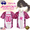 Tyla A POP World Tour Limited Edition Signature Custom Number Baseball Jersey , Music Trendy Jersey Shirts