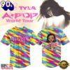 Tyla A POP World Tour Signature 2026 Chibi Design Baseball Jersey , Music Trendy Jersey Shirts