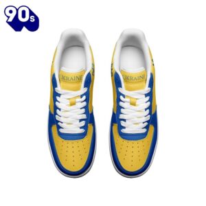 Ukraine Flag Air Force Shoes Custom Country