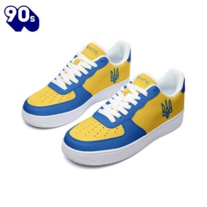 Ukraine Flag Air Force Shoes Custom Country