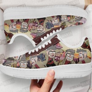 Uncle Ford Gravity Falls Air Sneakers Custom Cartoon Shoes 3 Uncle Ford Gravity Falls Air Sneakers Custom Cartoon Shoes