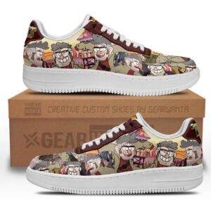 Uncle Ford Gravity Falls Air Sneakers Custom Cartoon Shoes
