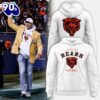 Unisex Chicago Bears Starter White Logo Pullover Hoodie-White (Updated Version)
