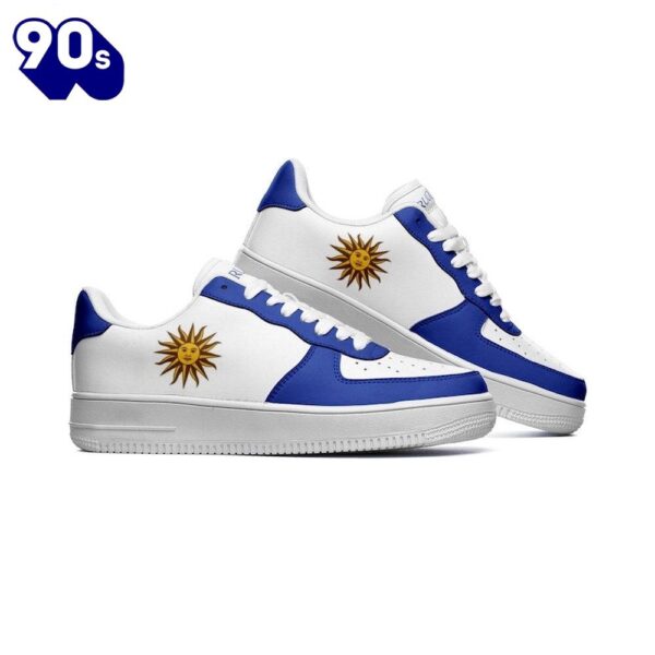 Uruguay Flag Air Force Shoes Custom Country