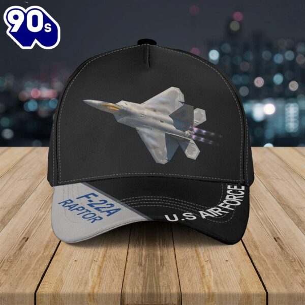 US Air Force F-22A Raptor Baseball Cap  Gift For Veteran Day