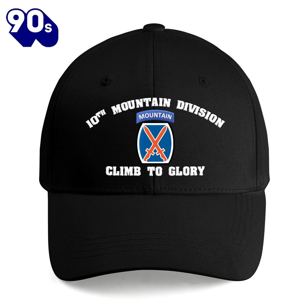 Us Army 10th Mountain Division Embroidered Cap Us Army 10th Mountain Division Embroidered Cap