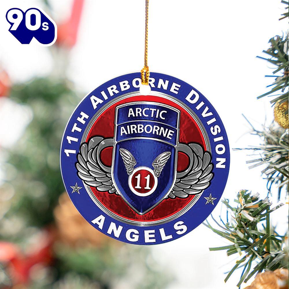 US Army 11th Airborne Division Ceramic Ornament US Army 11th Airborne Division Ceramic Ornament