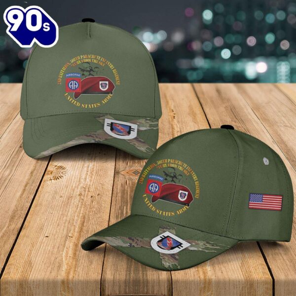 US Army 2nd Battalion, 508th Parachute Infantry Regiment Baseball Cap  Gift For Veteran Day